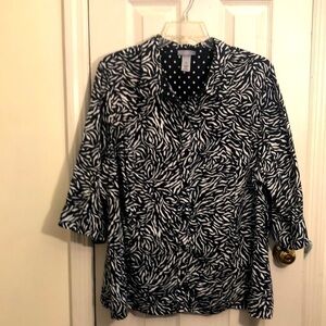 Maggie Barnes for Catherine’s 2X 22/24 W Pit to Pit 27 3/4"  Cotton Blend USED